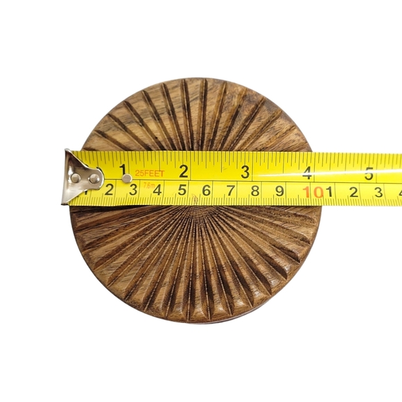 🆕️ Set of 2 Sunburst Textured 33.8 oz Glass Canisters - Picture 6 of 8